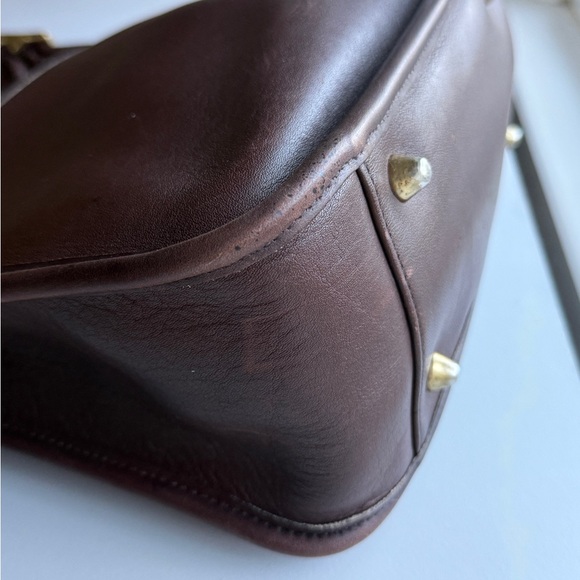 Vintage Coach Legacy Zip 9966 Mahogany Brown Leather Crossbody Shoulder Bag - Picture 6 of 14